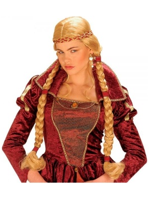 Middelalder Prinsesse parykk blond